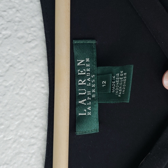 Ralph Lauren Floral Black and Blue Dress - Picture 4 of 5